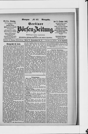 Berliner Börsen-Zeitung vom 03.10.1897
