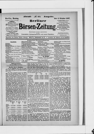 Berliner Börsen-Zeitung vom 04.10.1897