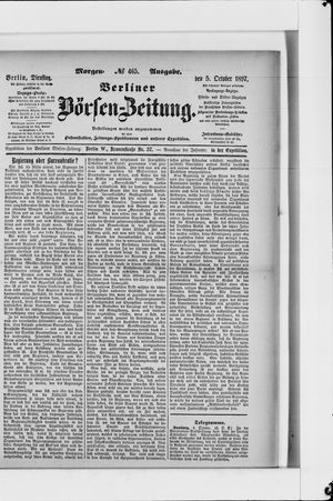 Berliner Börsen-Zeitung vom 05.10.1897