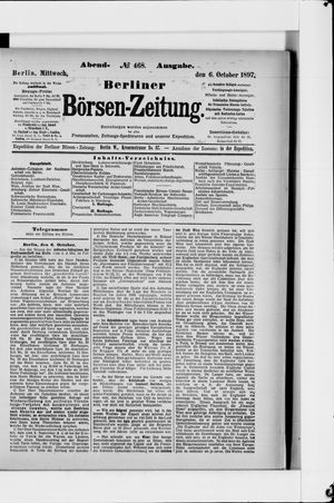 Berliner Börsen-Zeitung vom 06.10.1897
