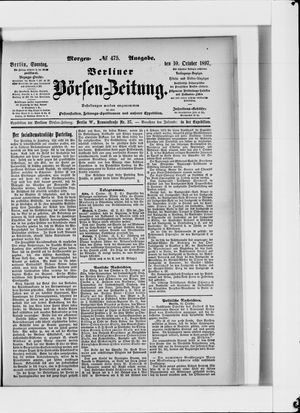 Berliner Börsen-Zeitung vom 10.10.1897