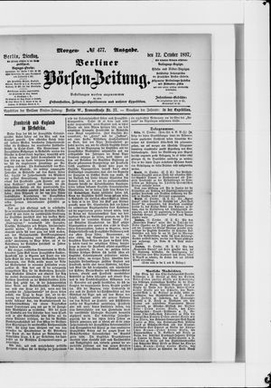 Berliner Börsen-Zeitung vom 12.10.1897