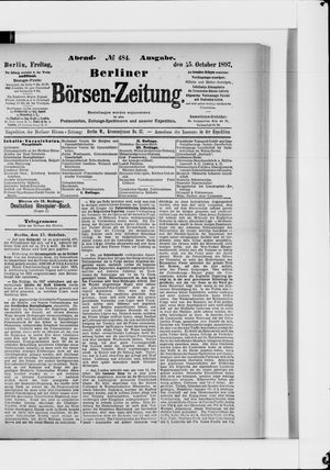 Berliner Börsen-Zeitung vom 15.10.1897