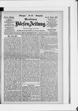 Berliner Börsen-Zeitung vom 17.10.1897