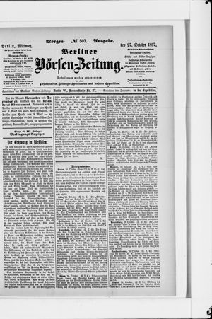 Berliner Börsen-Zeitung vom 27.10.1897