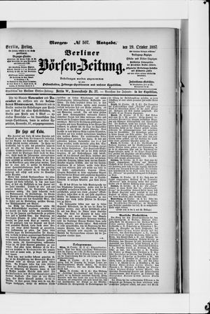 Berliner Börsen-Zeitung vom 29.10.1897