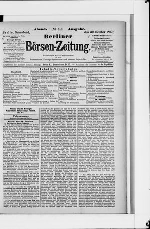 Berliner Börsen-Zeitung vom 30.10.1897