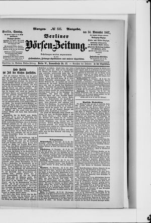 Berliner Börsen-Zeitung vom 14.11.1897
