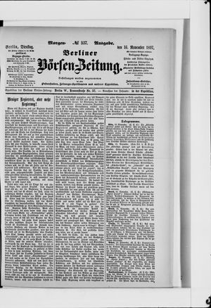 Berliner Börsen-Zeitung vom 16.11.1897