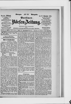 Berliner Börsen-Zeitung vom 17.11.1897