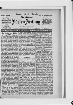 Berliner Börsen-Zeitung vom 19.11.1897