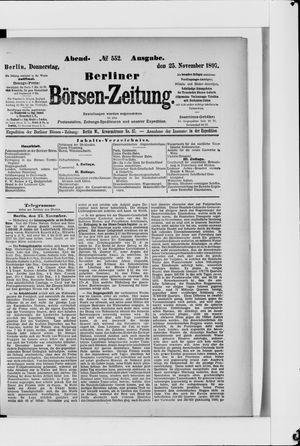 Berliner Börsen-Zeitung vom 25.11.1897