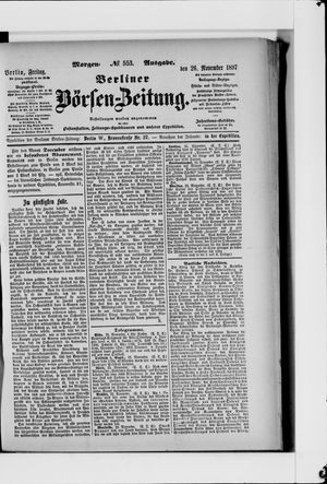 Berliner Börsen-Zeitung vom 26.11.1897