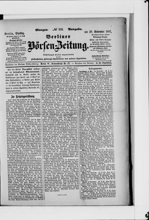 Berliner Börsen-Zeitung vom 30.11.1897