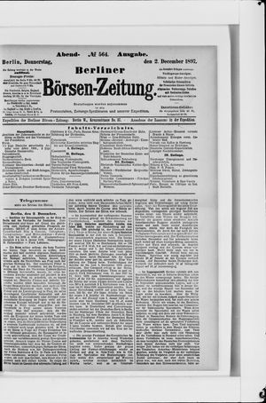 Berliner Börsen-Zeitung vom 02.12.1897