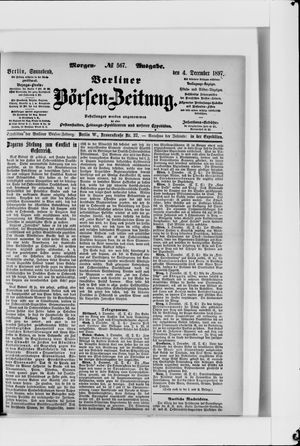 Berliner Börsen-Zeitung vom 04.12.1897