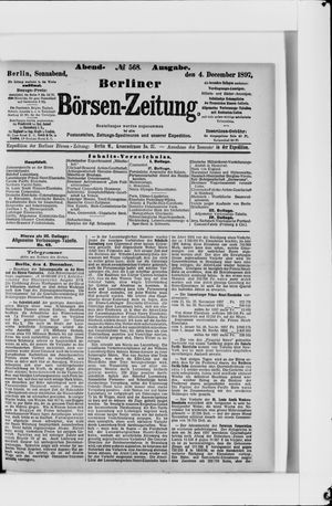 Berliner Börsen-Zeitung vom 04.12.1897