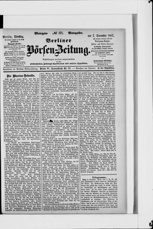 Berliner Börsen-Zeitung vom 07.12.1897