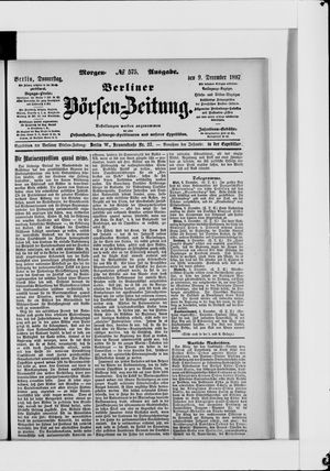 Berliner Börsen-Zeitung vom 09.12.1897