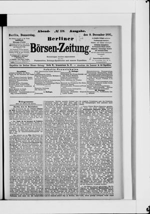 Berliner Börsen-Zeitung vom 09.12.1897