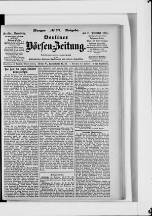 Berliner Börsen-Zeitung vom 11.12.1897