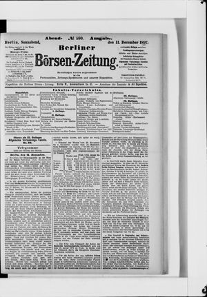 Berliner Börsen-Zeitung vom 11.12.1897