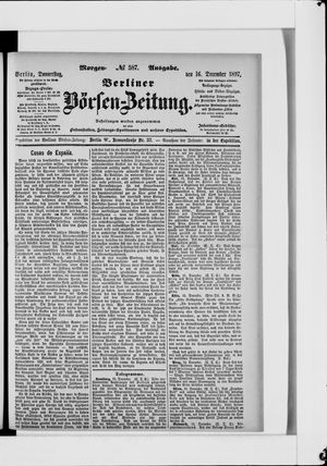 Berliner Börsen-Zeitung vom 16.12.1897