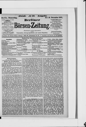 Berliner Börsen-Zeitung vom 16.12.1897