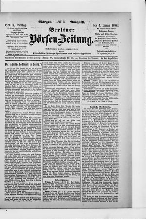 Berliner Börsen-Zeitung on Jan 4, 1898