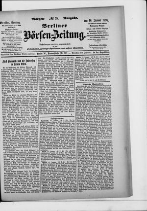 Berliner Börsen-Zeitung vom 16.01.1898