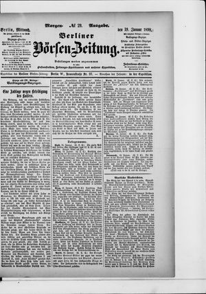 Berliner Börsen-Zeitung on Jan 19, 1898