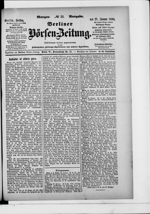 Berliner Börsen-Zeitung vom 21.01.1898
