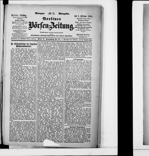 Berliner Börsen-Zeitung vom 01.02.1898