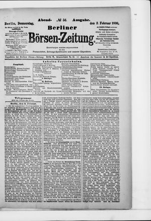 Berliner Börsen-Zeitung vom 03.02.1898