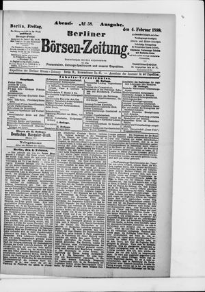 Berliner Börsen-Zeitung vom 04.02.1898