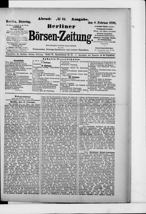 Berliner Börsen-Zeitung vom 08.02.1898