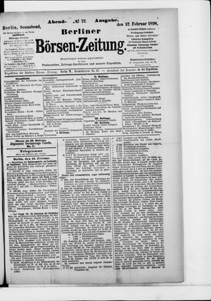 Berliner Börsen-Zeitung vom 12.02.1898
