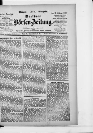 Berliner Börsen-Zeitung on Feb 17, 1898