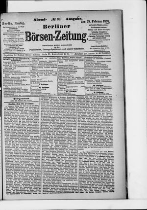 Berliner Börsen-Zeitung vom 28.02.1898