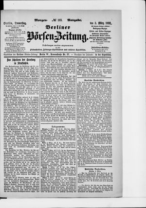 Berliner Börsen-Zeitung vom 03.03.1898
