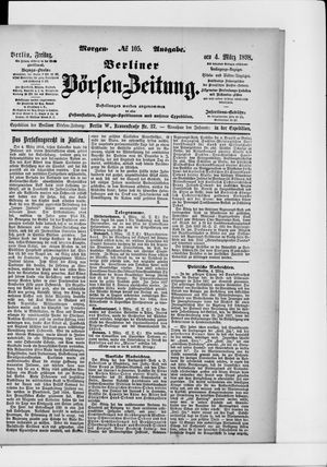 Berliner Börsen-Zeitung vom 04.03.1898