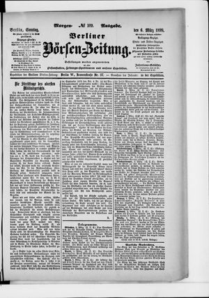 Berliner Börsen-Zeitung on Mar 6, 1898