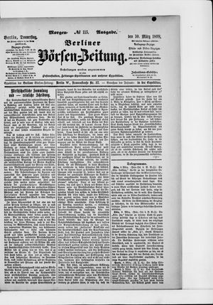 Berliner Börsen-Zeitung on Mar 10, 1898