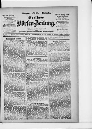 Berliner Börsen-Zeitung vom 11.03.1898