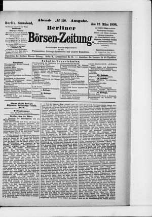 Berliner Börsen-Zeitung vom 12.03.1898