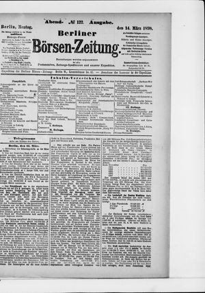 Berliner Börsen-Zeitung on Mar 14, 1898