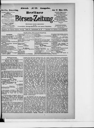 Berliner Börsen-Zeitung on Mar 17, 1898