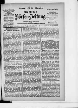 Berliner Börsen-Zeitung vom 19.03.1898