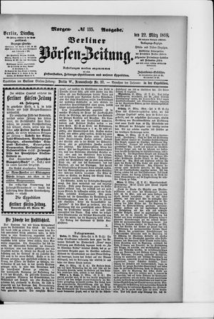 Berliner Börsen-Zeitung vom 22.03.1898