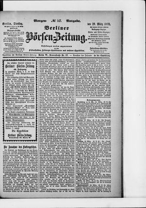 Berliner Börsen-Zeitung on Mar 29, 1898